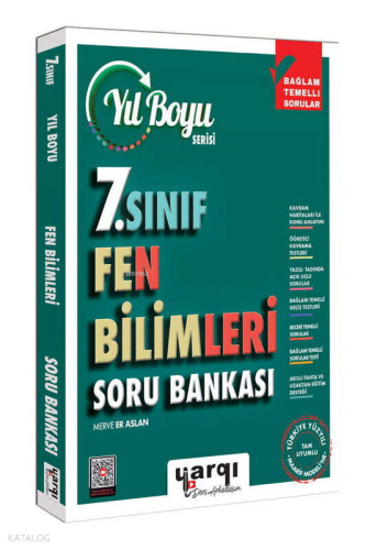 Yargı Ders Arkadaşım 7. Sınıf Fen Bilimleri Yıl Boyu Soru Bankası