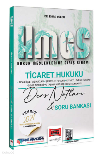 Yargı Yayınevi 2025 Hukuk Mesleklerine Giriş Sınavı Ticaret Hukuku Ders Notları & Soru Bankası