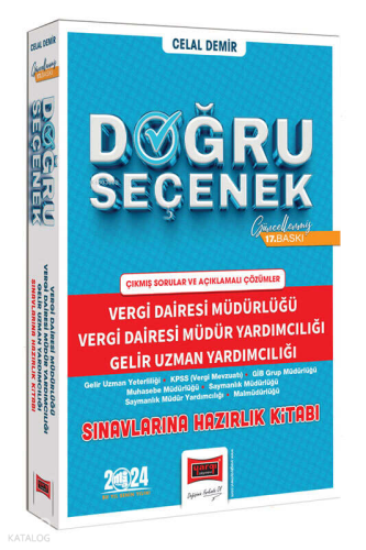 Yargı Yayınevi  (Doğru Seçenek) Vergi Dairesi Müdürlüğü, Vergi Dairesi Müdür Yardımcılığı, Gelir Uzman Yardımcılığı