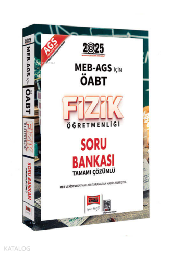 Yargı Yayınları 2025 MEB-AGS ÖABT Fizik Öğretmenliği Soru Bankası