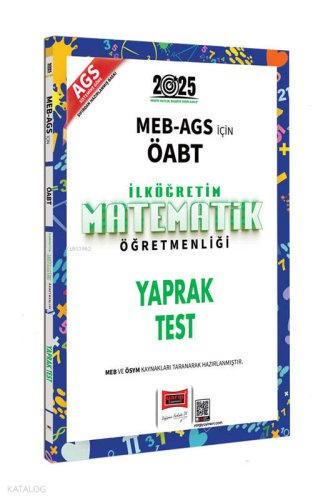 Yargı Yayınları 2025 MEB AGS ÖABT İlköğretim Matematik Öğretmenliği Yaprak Test