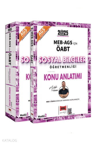 Yargı Yayınları 2025 MEB-AGS ÖABT Sosyal Bilgiler Öğretmenliği Konu Anlatımı