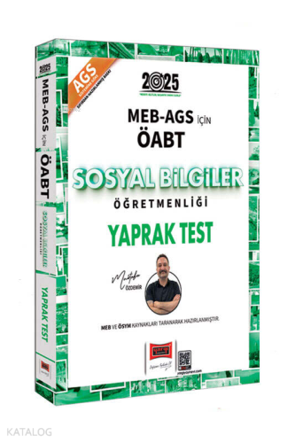 Yargı Yayınları 2025 MEB-AGS ÖABT Sosyal Bilgiler Öğretmenliği Yaprak Test
