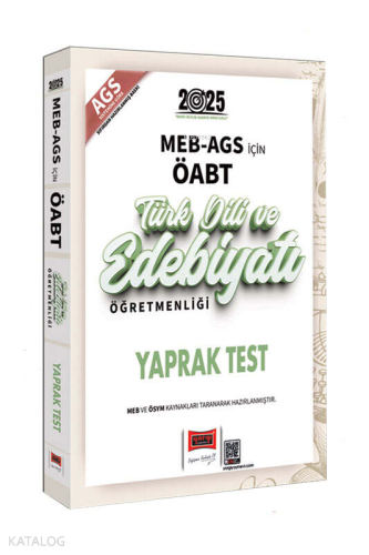Yargı Yayınları 2025 MEB-AGS ÖABT Türk Dili ve Edebiyatı Öğretmenliği Yaprak Test
