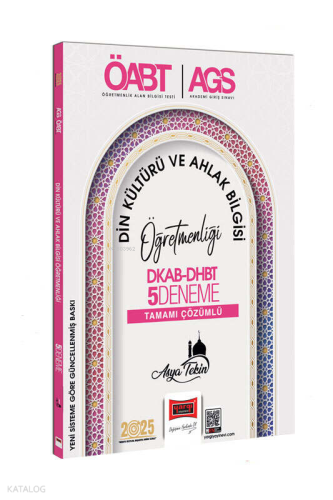 Yargı Yayınları 2025 ÖABT DKAB-DHBT Din Kültürü ve Ahlak Bilgisi Öğretmenliği Tamamı Çözümlü 5 Deneme