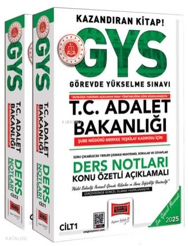 Yargı Yayınları 2025 T.C. Adalet Bakanlığı Şube Müdürü Merkez Teşkilat Kadrosu İçin Ders Notları
