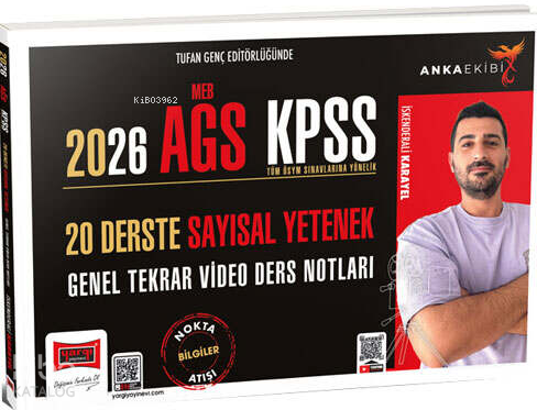 Yargı Yayınları 2026 Anka Ekibi MEB-AGS KPSS 20 Derste Sayısal Yetenek