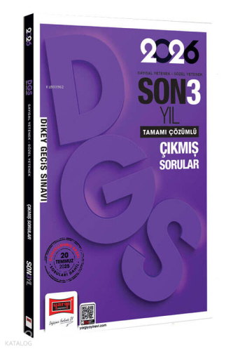 Yargı Yayınları 2026 DGS Sayısal-Sözel Yetenek Son 3 Yıl Çıkmış Sorular