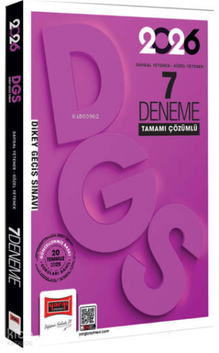 Yargı Yayınları 2026 DGS Sayısal-Sözel Yetenek Tamamı Çözümlü 7 Deneme