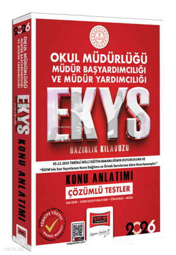 Yargı Yayınları 2026 EKYS Okul Müdürlüğü Müdür Başyardımcılığı ve Müdür Yardımcılığı Konu Anlatımı