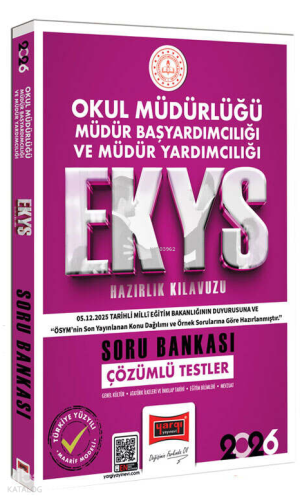 Yargı Yayınları 2026 EKYS Okul Müdürlüğü Müdür Başyardımcılığı ve Müdür Yardımcılığı Soru Bankası