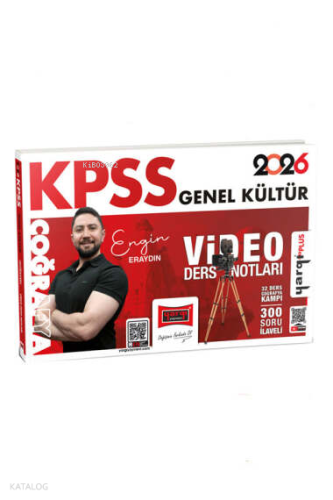 Yargı Yayınları 2026 KPSS Genel Kültür Coğrafya Video Ders Notları