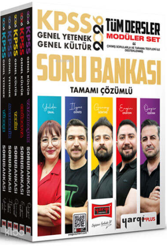 Yargı Yayınları 2026 KPSS Genel Yetenek Genel Kültür Tüm Dersler Tamamı Çözümlü Modüler Soru Bankası Seti (5 Kitap)
