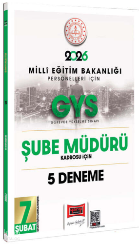 Yargı Yayınları 2026 MEB Personelleri İçin GYS Şube Müdürü Kadrosu İçin 5 Deneme