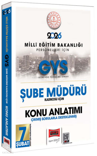 Yargı Yayınları 2026 MEB Personelleri İçin GYS Şube Müdürü Kadrosu İçin Çıkmış Sorularla Desteklenmiş Konu Anlatımı