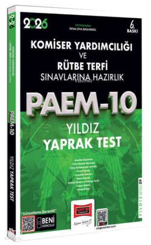 Yargı Yayınları 2026 PAEM Komiser Yardımcılığı ve Rütbe Terfi Sınavlarına Hazırlık Yıldız Yaprak Test