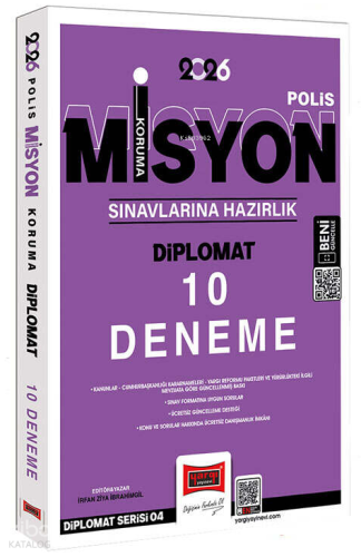Yargı Yayınları 2026 Polis Misyon Koruma Sınavlarına Hazırlık Diplomat 10 Deneme