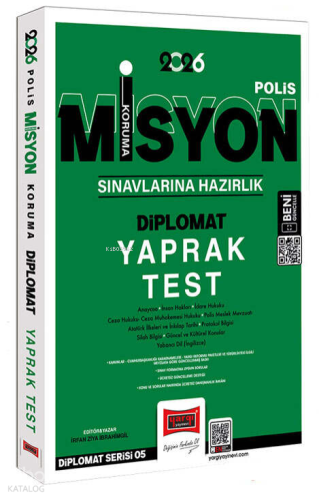 Yargı Yayınları 2026 Polis Misyon Koruma Sınavlarına Hazırlık Diplomat Yaprak Test