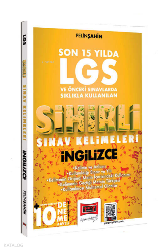 Yargı Yayınları 8.Sınıf LGS Son 15 Yılda Sıklıkla Kullanılan Sihirli Sınav Kelimeleri İngilizce