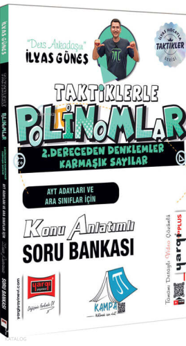 Yargı Yayınları AYT Adayları ve Ara Sınıflar İçin Taktiklerle Polinomlar 2.Dereceden Denklemler Konu Anlatımlı Soru Bankası