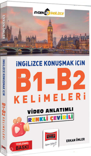 Yargı Yayınları İngilizce Konuşmak İçin B1-B2 Kelimeleri Video Anlatımlı Renkli Çeviri