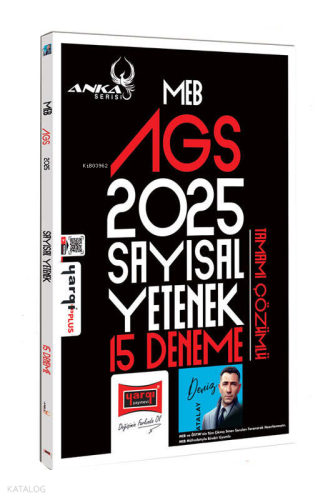 Yargı Yayınları MEB-AGS Anka Serisi Sayısal Yetenek Tamamı Çözümlü 15 Deneme
