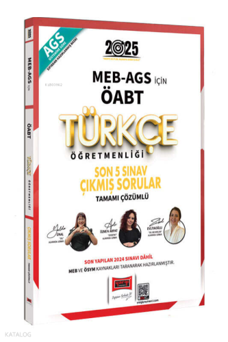 Yargı Yayınları MEB-AGS ÖABT Türkçe Öğretmenliği Son 5 Sınav Çıkmış Sorular