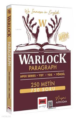 Yargı Yayınları YDT YDS YÖKDİL Warlock Paragraph 250 Metin 750 Soru