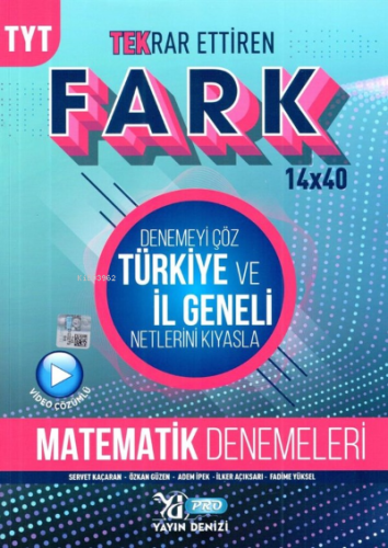 Yayın Denizi Tyt Pro Fark Deneme Matematik - 2021