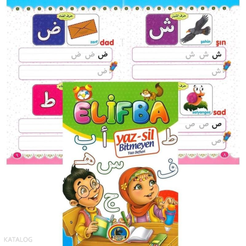 Yaz-Sil Bitmeyen Yazı Defteri Elif Ba