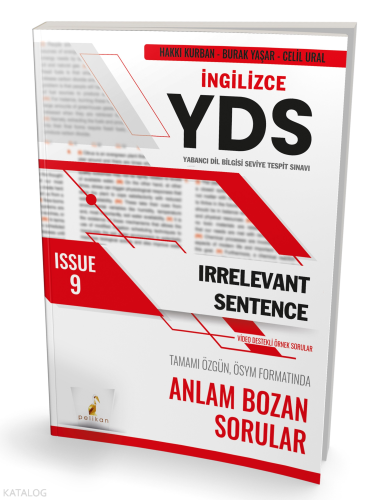 YDS İngilizce Irrelevant Sentence Issue 9