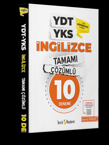 YDT YKS İngilizce Tamamı Çözümlü 10 Deneme - Kitapiks.com