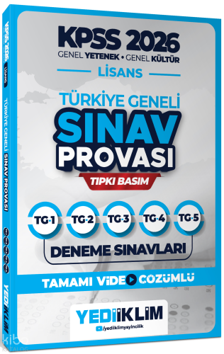 Yedi iklim Yayınları 2026 KPSS Lisans GY-GK Türkiye Geneli Video Çözüm