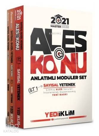 Yediiklim 2021 ALES Konu Anlatımlı Modüler Set Tamamı Renkli 3 Cilt Ma