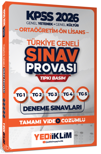 Yediiklim 2026 KPSS Ortaöğretim Ön Lisans Genel Yetenek -Genel Kültür 