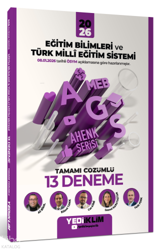 Yediiklim MEB-AGS Ahenk Eğitim Bilimleri ve Türk Milli Eğitim Sistemi 