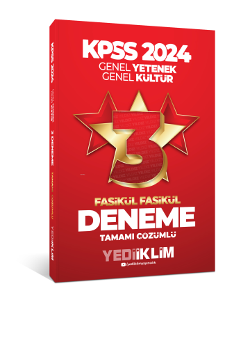 Yediiklim Yayınları 2024 KPSS Genel Yetenek Genel Kültür Tamamı Çözüml