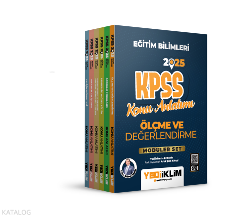 Yediiklim Yayınları 2025 KPSS Eğitim Bilimleri Konu Anlatımlı Modüler Set