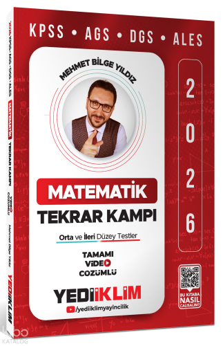 Yediiklim Yayınları 2026 KPSS AGS DGS ALES Matematik Tamamı Video Çözü