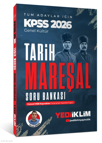 Yediiklim Yayınları 2026 KPSS Mareşal Genel Kültür Tarih Tüm Adaylar İ