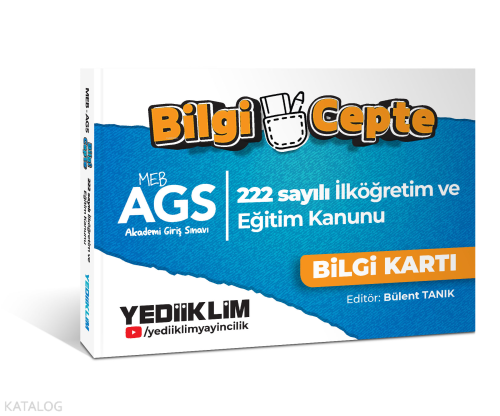 Yediiklim Yayınları 2026 MEB AGS Bilgi Cepte 222 Sayılı İlköğretim ve 