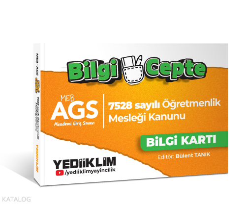 Yediiklim Yayınları 2026 MEB AGS Bilgi Cepte 7528 Sayılı Öğretmenlik M