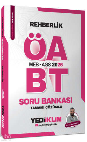 Yediiklim Yayınları 2026 MEB AGS ÖABT Rehberlik Tamamı Çözümlü Soru Bankası