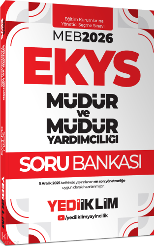 Yediiklim Yayınları 2026 MEB EKYS Müdür ve Müdür Yardımcılığı Konu Anl