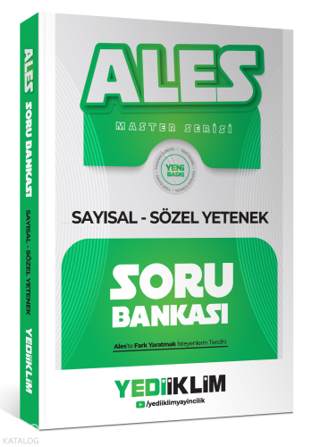 Yediiklim Yayınları 2027 ALES Sayısal - Sözel Yetenek Soru Bankası