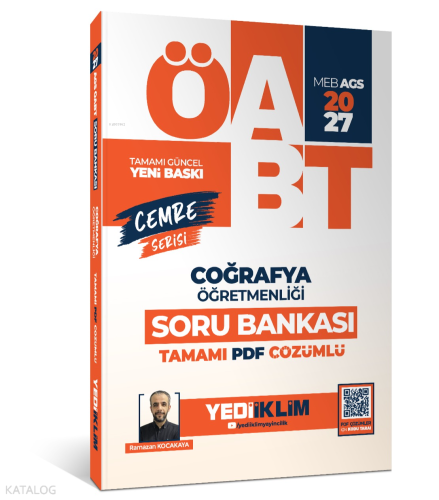 Yediiklim Yayınları 2027 MEB AGS ÖABT Cemre Serisi Coğrafya Öğretmenliği Konu Anlatımı