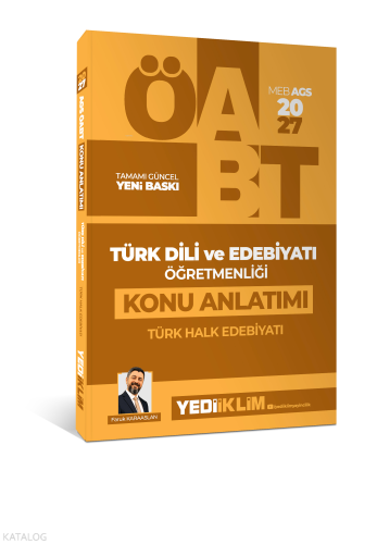 Yediiklim Yayınları 2027 MEB AGS ÖABT Türk Dili ve Edebiyatı Öğretmenliği Eski Türk Edebiyatı Konu Anlatımı