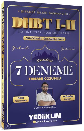 Yediiklim Yayınları Diyanet İşleri Başkanlığı DHBT I-II Ortaöğretim - 
