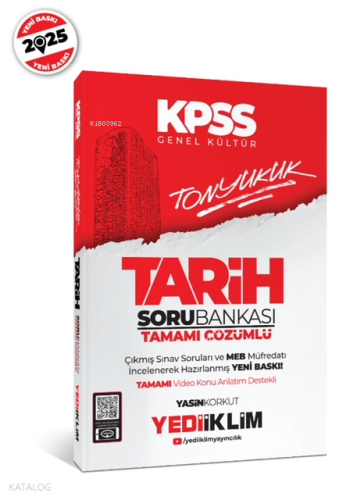 Yediiklim Yayınları Kpss Tonyukuk Tarih Tamamı Çözümlü Soru Bankası