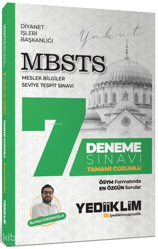 Yediiklim Yayınları MBSTS Tamamı Çözümlü 7 Deneme Sınavı